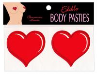 Edible Cinnamon Flavored 2 pack of Bachelorette Party Heart Boobie Pasties